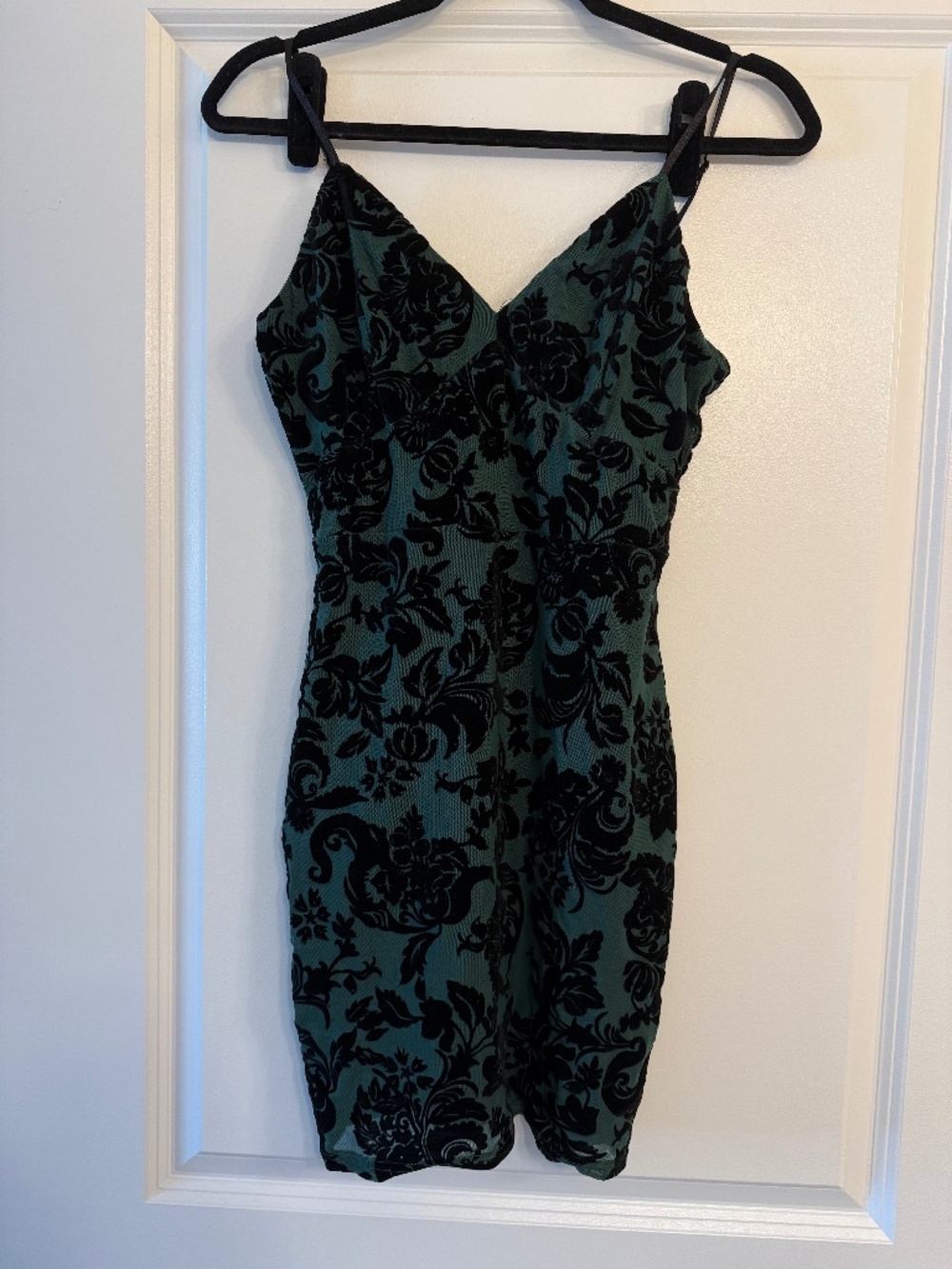 Stretch floral mini dress